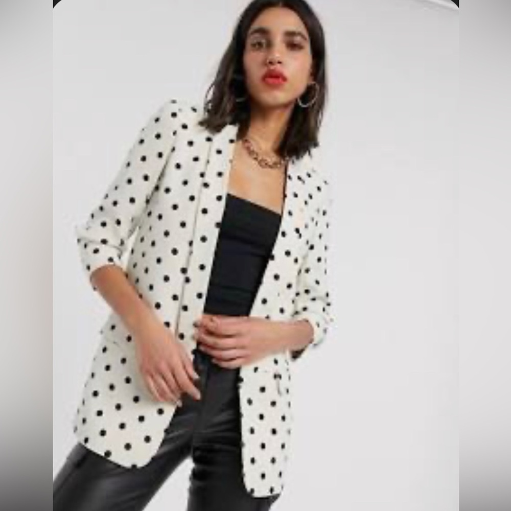 Stradivarius Polka Dot Blazer